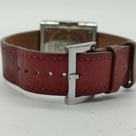 Hermes Watch BE1.210 Belt Watch 26mm Women's Silver X Burgundy - Picture 4 of 9